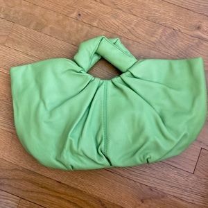 NWT Genuine leather Zara clutch